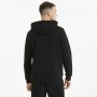 Felpa con Cappuccio Uomo Puma Essentials Big Logo Nero