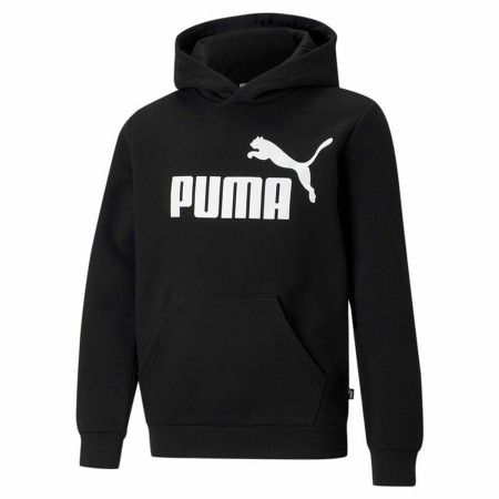 Felpa con Cappuccio Bambino Puma Essentials Big Logo Nero