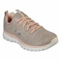 Scarpe Sportive da Donna Skechers Graceful-Twisted Fortune Beige