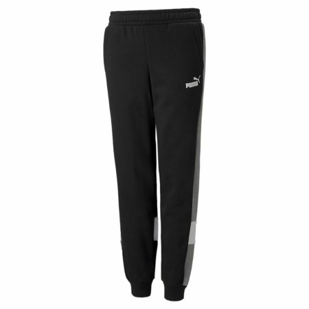 Pantalone di Tuta per Bambini Puma Essentials+ Colorblock Nero Bambini