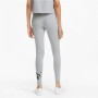 Leggings Sportivo da Donna Puma Essentials Logo Grigio chiaro