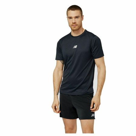 Maglia Sportiva a Maniche Corte New Balance Impact Run AT N-Vent Nero