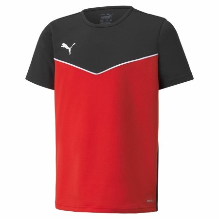 Maglia a Maniche Corte per Bambini Puma individualRISE Rosso Nero