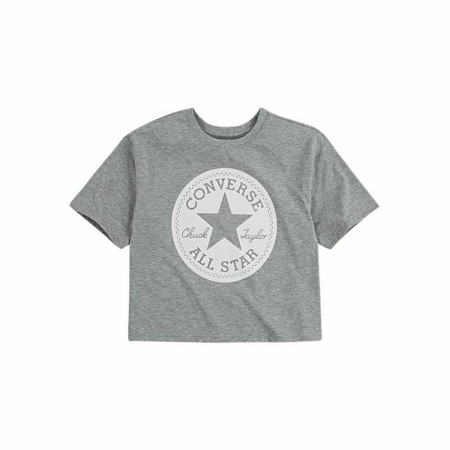 Maglia a Maniche Corte Converse Chuck Patch Boxy Grigio