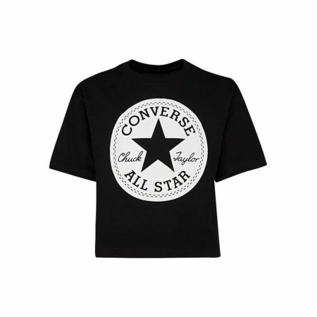 Maglia a Maniche Corte Signature Converse Chuck Patch Boxy Nero