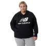 Felpa con Cappuccio Donna New Balance Nero