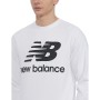 Felpa senza Cappuccio Uomo New Balance MT03560 Bianco