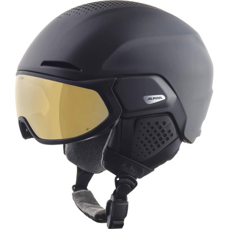 Casco da sci Alpina Alto Q Lite Nero Grigio Dorato 55-59 cm