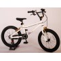 Bicicletta per bambini Volare Cool Rider - Ragazzo - 18 pollici - Bianca - assemblata al 95% - Collezione Prime