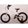 Bicicletta per bambini Volare Cool Rider - Ragazzo - 18 pollici - Bianca - assemblata al 95% - Collezione Prime