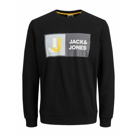 Felpa senza Cappuccio Uomo CREW Jack & Jones 12218814 Nero