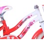 Bicicletta per bambini Volare Lovely - ragazze - 12 pollici - rossa bianca