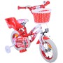 Bicicletta per bambini Volare Lovely - ragazze - 12 pollici - rossa bianca