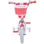 Bicicletta per bambini Volare Lovely - ragazze - 12 pollici - rossa bianca