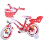 Bicicletta per bambini Volare Lovely - ragazze - 12 pollici - rossa bianca