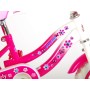 Bicicletta per bambini Volare Lovely - Ragazze - 12 pollici - Rosa Bianca - Due freni a mano