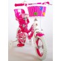 Bicicletta per bambini Volare Lovely - Ragazze - 12 pollici - Rosa Bianca - Due freni a mano