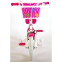 Bicicletta per bambini Volare Lovely - Ragazze - 12 pollici - Rosa Bianca - Due freni a mano