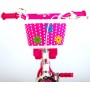 Bicicletta per bambini Volare Lovely - Ragazze - 12 pollici - Rosa Bianca - Due freni a mano