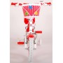 Bicicletta per bambini Volare Lovely - Ragazze - 12 pollici - Rossa Bianca - Due freni a mano