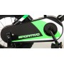 Bicicletta per bambini Volare Sportivo - Ragazzi - 12 pollici - Verde neon Nero - Due freni a mano - Assemblata al 95%