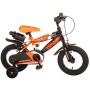 Bicicletta per bambini Volare Sportivo - Ragazzi - 12 pollici - Arancione neon nero - Due freni a mano - assemblata al 95%