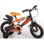 Bicicletta per bambini Volare Sportivo - Ragazzi - 12 pollici - Arancione neon nero - Due freni a mano - assemblata al 95%