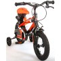 Bicicletta per bambini Volare Sportivo - Ragazzi - 12 pollici - Arancione neon nero - Due freni a mano - assemblata al 95%