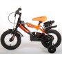 Bicicletta per bambini Volare Sportivo - Ragazzi - 12 pollici - Arancione neon nero - Due freni a mano - assemblata al 95%