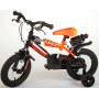 Bicicletta per bambini Volare Sportivo - Ragazzi - 12 pollici - Arancione neon nero - Due freni a mano - assemblata al 95%