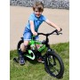 Bicicletta per Bambini Volare Sportivo - Ragazzi - 14 pollici - Verde Neon/Nera - assemblata al 95%.