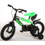 Bicicletta per Bambini Volare Sportivo - Ragazzi - 14 pollici - Verde Neon/Nera - assemblata al 95%.