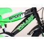 Bicicletta per bambini Volare Sportivo - Ragazzi - 14 pollici - Verde neon Nero - Due freni a mano - Assemblata al 95%