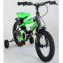 Bicicletta per bambini Volare Sportivo - Ragazzi - 14 pollici - Verde neon Nero - Due freni a mano - Assemblata al 95%