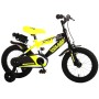 Bicicletta per Bambini Volare Sportivo - Ragazzi - 14 pollici - Giallo Neon/Nero - assemblata al 95%.