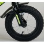 Bicicletta per bambini Volare Sportivo - Ragazzi - 12 pollici - Giallo neon nero - Due freni a mano - assemblata al 95%