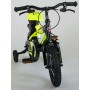 Bicicletta per bambini Volare Sportivo - Ragazzi - 12 pollici - Giallo neon nero - Due freni a mano - assemblata al 95%