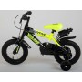 Bicicletta per bambini Volare Sportivo - Ragazzi - 12 pollici - Giallo neon nero - Due freni a mano - assemblata al 95%