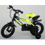 Bicicletta per bambini Volare Sportivo - Ragazzi - 12 pollici - Giallo neon nero - Due freni a mano - assemblata al 95%