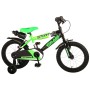 Bicicletta per bambini Volare Sportivo - Ragazzi - 16 pollici - Verde neon Nero - Due freni a mano - assemblata al 95%