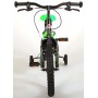 Bicicletta per bambini Volare Sportivo - Ragazzi - 16 pollici - Verde neon Nero - Due freni a mano - assemblata al 95%