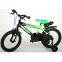 Bicicletta per bambini Volare Sportivo - Ragazzi - 16 pollici - Verde neon Nero - Due freni a mano - assemblata al 95%