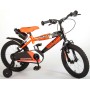 Bicicletta per bambini Volare Sportivo - Ragazzi - 16 pollici - Arancione neon nero - Due freni a mano - assemblata al 95%