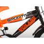 Bicicletta per bambini Volare Sportivo - Ragazzi - 16 pollici - Arancione neon nero - Due freni a mano - assemblata al 95%