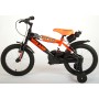 Bicicletta per bambini Volare Sportivo - Ragazzi - 16 pollici - Arancione neon nero - Due freni a mano - assemblata al 95%