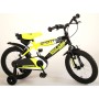 Bicicletta per bambini Volare Sportivo - Ragazzi - 16 pollici - Giallo Neon Nero - Due freni a mano - assemblata al 95%