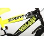 Bicicletta per bambini Volare Sportivo - Ragazzi - 16 pollici - Giallo Neon Nero - Due freni a mano - assemblata al 95%