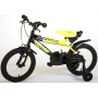 Bicicletta per bambini Volare Sportivo - Ragazzi - 16 pollici - Giallo Neon Nero - Due freni a mano - assemblata al 95%