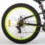 Bicicletta per bambini Volare Gradient – Ragazzi – 24 pollici – Nero Verde Giallo – 7 velocità – Collezione Prime