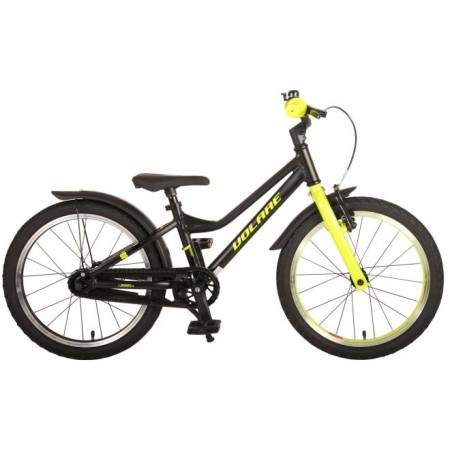 Bicicletta per bambini Volare Blaster - Ragazzi - 18 pollici - Nero Giallo Verde - Collezione Prime